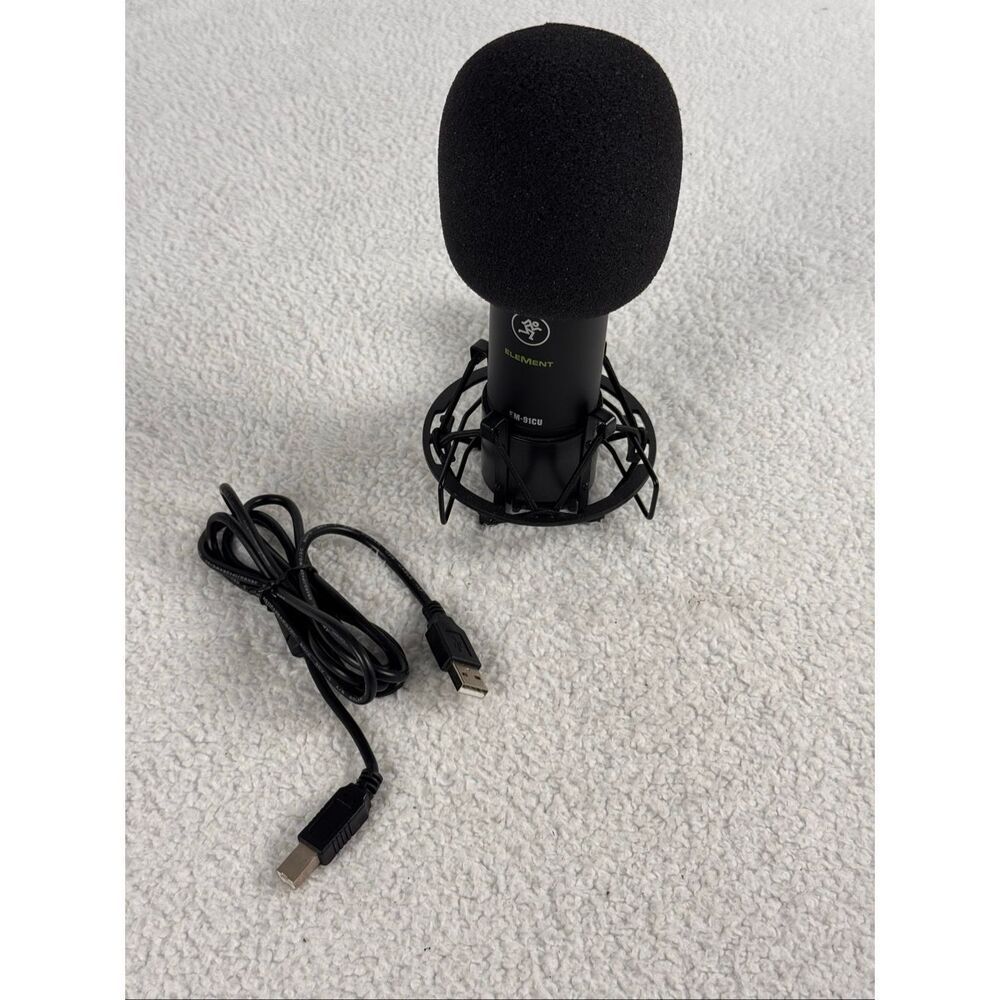 Mackie EM-91CU USB Condenser Recording Zoom Podcast Microphone Mic+Shockmount